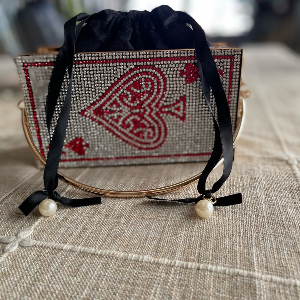 Crystal casino clutch